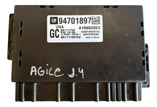 Modulo Alarme Conforto Gm Agile Montana 1.4 94701897