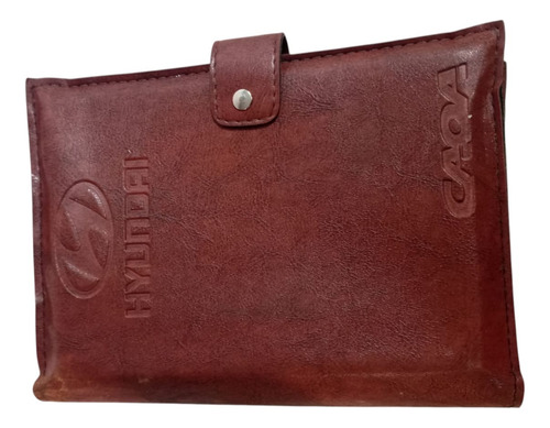 Capa Do Manual Em Couro Hyundai  Elantra Gls
