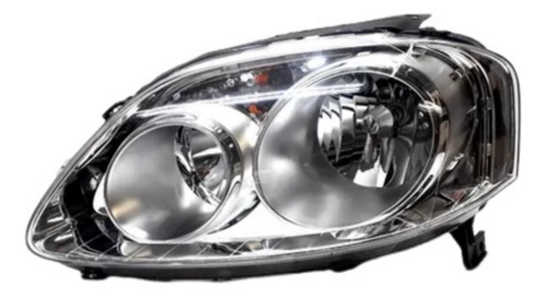 Farol Esquerdo Cromado Fox Spacefox - Foco Duplo (h7 H1)