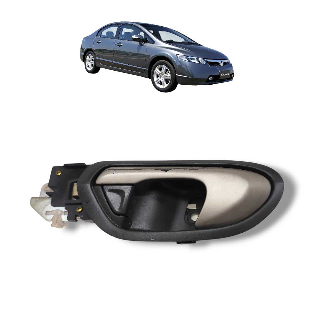 Maçaneta interna Traseira Esquerda Civic 2007 2008 a 2011