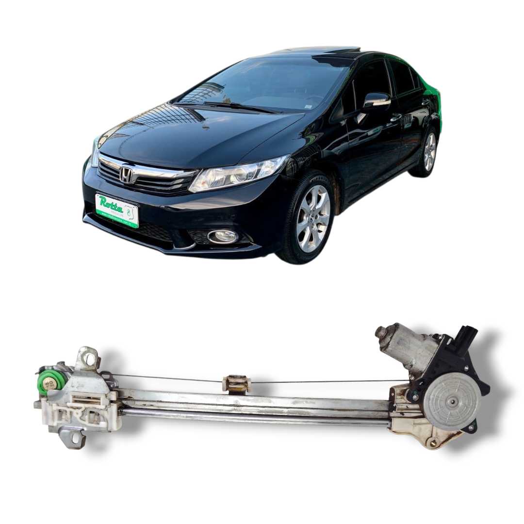 Máquina de Vidro Porta Traseira Direita Civic G9 2012 a 2016