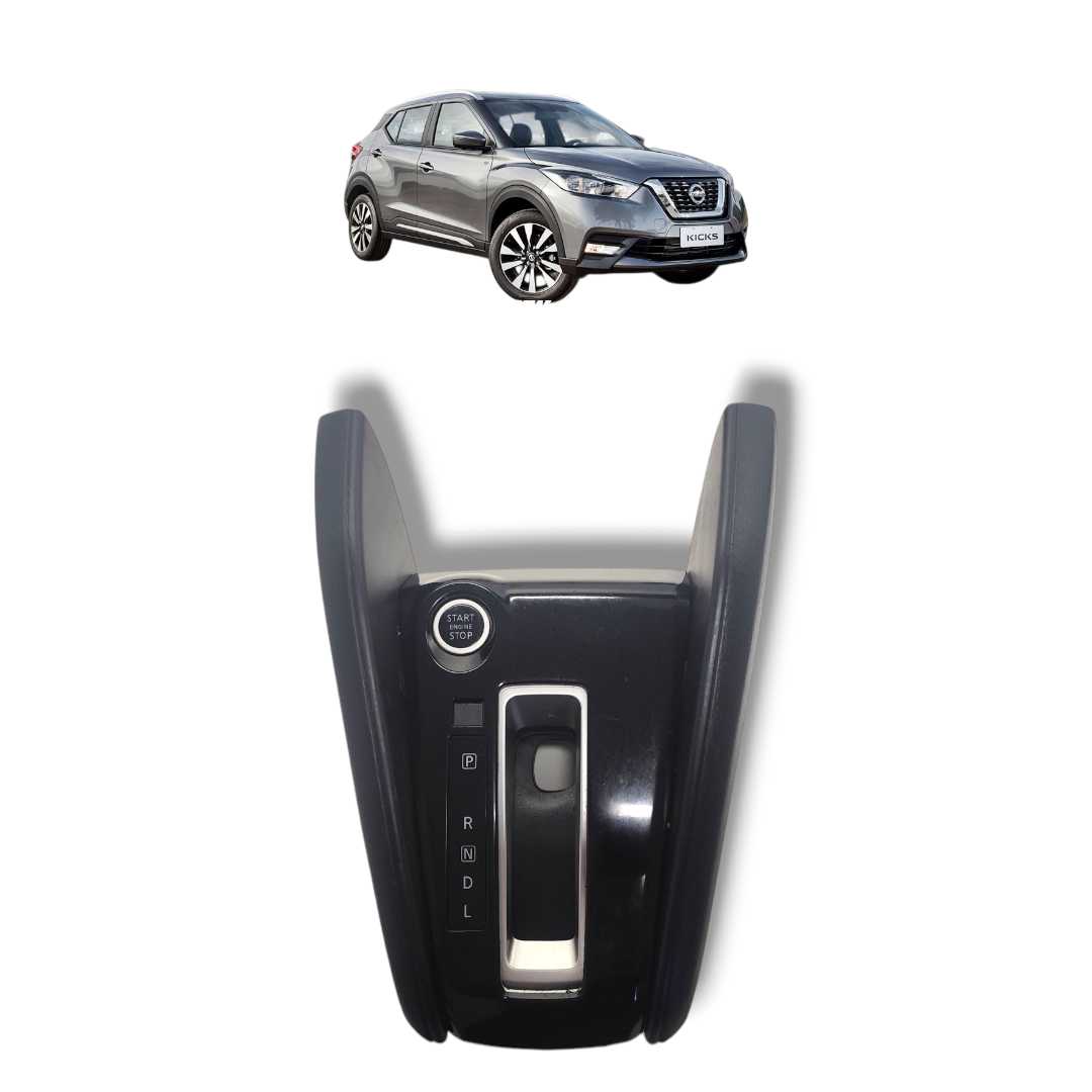 Moldura alavanca câmbio Nissan kicks 2017 a 2021 original