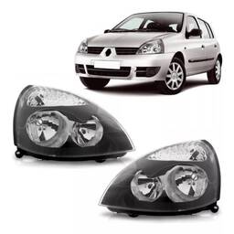 Farol Direito Clio 2004 2012 Elétrico s/motor S/REGULADOR