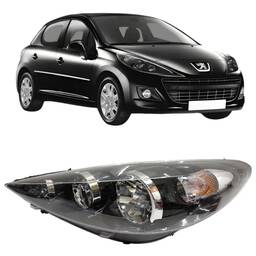 Farol Esquerdo Peugeot 207 Hoggar Passion 2009/14 Masc Neg