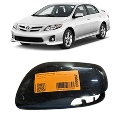 Capa Retrovisor Corolla 2009 a 2014 C/ Pisca Esquerdo Preto