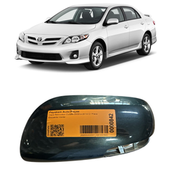 Capa Retrovisor Corolla 2009 a 2014 C/ Pisca Esquerdo Verde