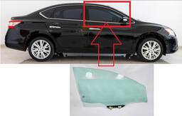 Vidro Porta Dianteira Direita Sentra 2014 a 2020