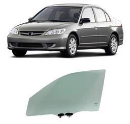 Vidro Porta Dianteira Esquerda Civic 2001 a 2006