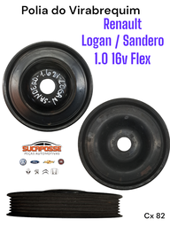 Polia Virabrequim Logan Sandero 1.6 8v