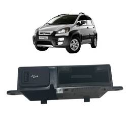 Moldura com Conector USB Fiat Idea 2011 a 2016