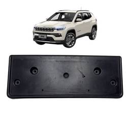 Moldura Suprote Placa Dianteira Jeep Compass 2022 a 2025 