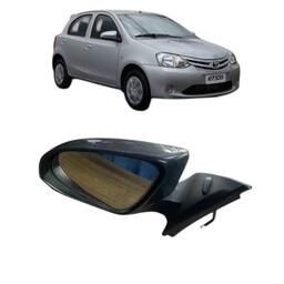 Retrovisor Esquerdo Etios 2014 a 2021 Eletrico S/Seta Cinza 