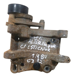 Suporte Alternador Polia Estica Motor Citroen C3 1.4 8v 2012