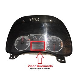 Painel Instrumento Palio Siena Strada 06 a 10 Visor Queimado