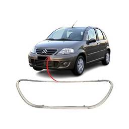 Friso cromado Grade PARA CHOQUE C3 2009 a 2012