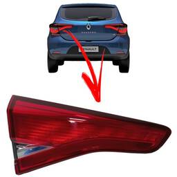 LANTERNA TRASEIRA ESQUERDA SANDERO 2020 2021A 2024 (MALA)