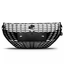 GRADE PRETA COM PONTOS CROMADOS PEUGEOT 208 2021 2024