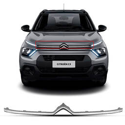 FRISO CROMADO GRADE RADIADOR SUPERIOR C3 2021 2025