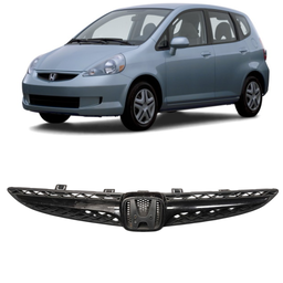 Grade Radiador Com Friso Preto Fit 2007 2008