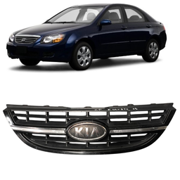 Grade Radiador C/ Friso Cromado + Emblema Cerato 2006 a 2008