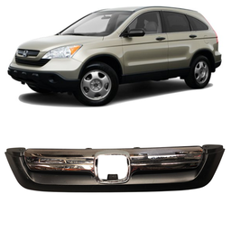 Grade Radiador C/ Friso Cromado CRV 2007 a 2009 Novo Detalhe