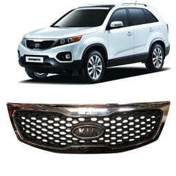Grade Radiador C/Friso Cromado Sorento 2010 a 2013 C/Detalhe