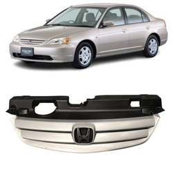 Grade Radiador Civic 2001 2002 2003 Prata