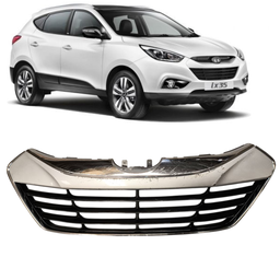 Grade Inferior Friso Cromado Ix35 2010 a 2016 Prata Detalhe