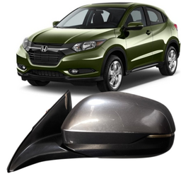 Retrovisor Esquerdo HRV 2016 a 2021 Cinza C/ Pisca 7 Pinos