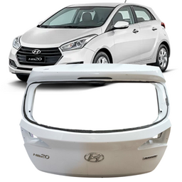 Tampa Traseira Sem Furo HB20 Hatch 2012 2013 a 2019 Branco