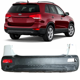 Parachoque Tras C/ Sensor Sorento 2010 a 2013 Branco DETALHE