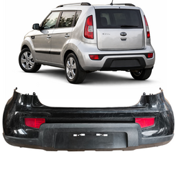 Parachoque Traseiro Completo Soul 2009 a 2014 Preto DETALHE