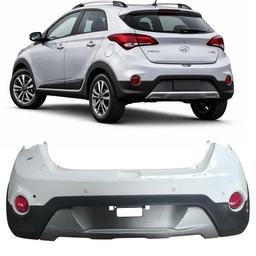 PARACHOQUE TRASEIRO C/ SENSOR HB20X 2016 A 19 BRANCO DETALHE