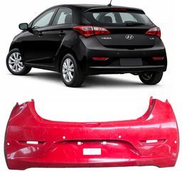 Parachoque Tras C/Sensor HB20 Hatch 12 a 15 Vermelho DETALHE