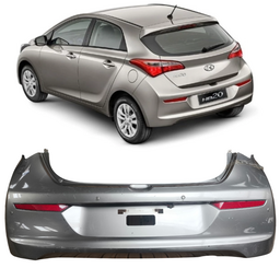 Parachoque Tras C/ Sensor HB20 Hatch 2016 a 19 Cinza DETALHE