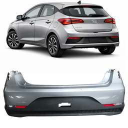 Parachoque Traseiro Completo HB20 Hatch 2023 a 2025 Cinza