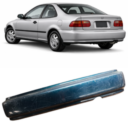PARACHOQUE TRASEIRO CIVIC 1993 1994 1995 VERDE RECUPERADO