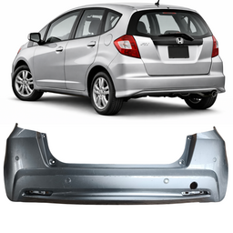 Parachoque Traseiro C/ Sensor Fit 2013 2014 Prata DETALHE