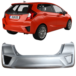 Parachoque Traseiro Fit 2015 2016 2017 Prata DETALHE