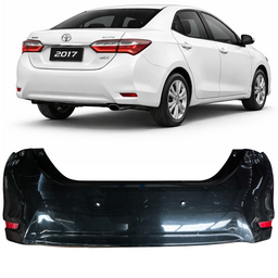 Parachoque Traseiro C/Sensor Corolla 2015 a 19 Preto DETALHE