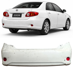 Parachoque Traseiro Completo Corolla 09 a 11 Branco DETALHE
