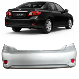 Parachoque Traseiro Completo Corolla 2009 a 11 Prata DETALHE