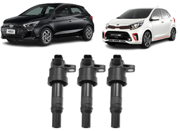 Jogo 3 Bobina Ignicao Picanto HB20 1.0 2013 2014 a 2024 2025