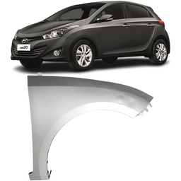 Paralama Direito HB20 2012 2013 a 2018 2019 Prata DETALHE