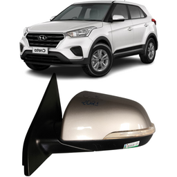 Retrovisor Esq Creta 2017 a 21 Cinza C/Pisca 5 Pinos DETALHE
