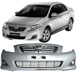 Parachoque Dianteiro Completo Corolla 09 a 11 Prata DETALHE