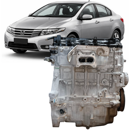 Motor Parcial City 1.5 Flex 2009 2010 a 2014 TAMPA QUEBRADA