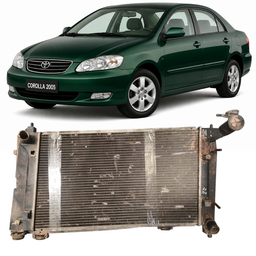 Radiador Com Condensador Corolla 2003 a 2008 Aut C/ Detalhe