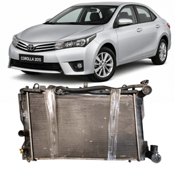 Radiador + Condensador Corolla 2009 a 2019 Manual C/ Detalhe