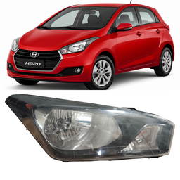 Farol Mascara Negra HB20 2012 2013 2014 a 2018 2019 Direito